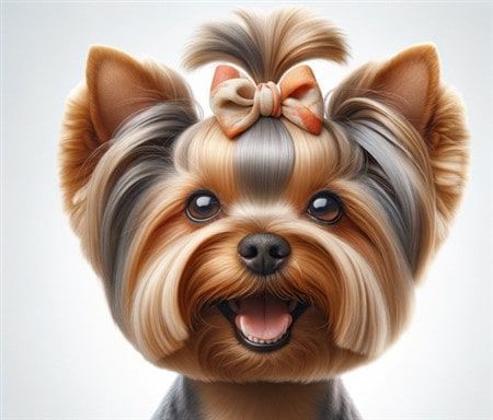 Yorkshire Terrier Showing Their Teeth