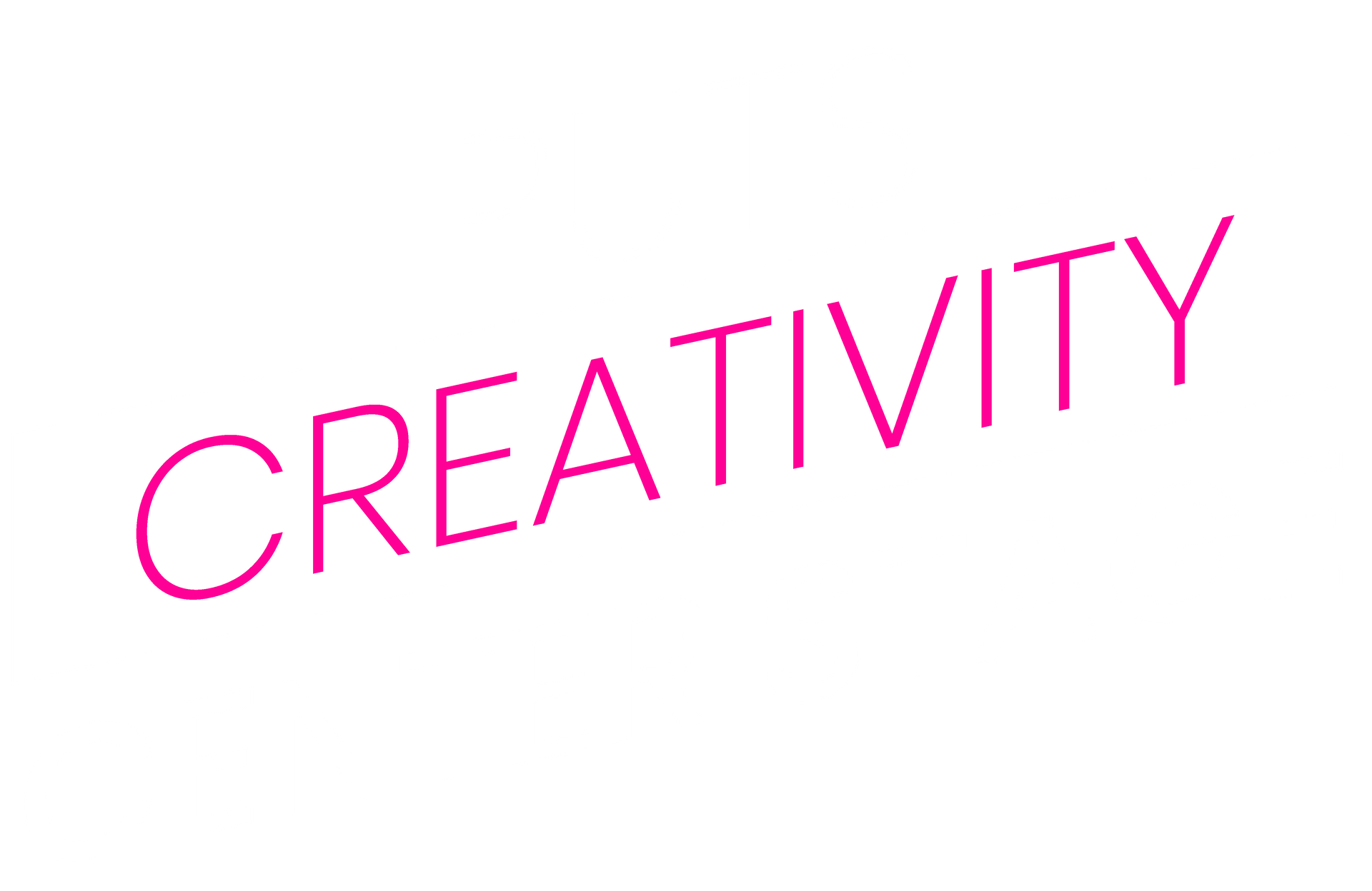 The word positively is written in pink on a white background.