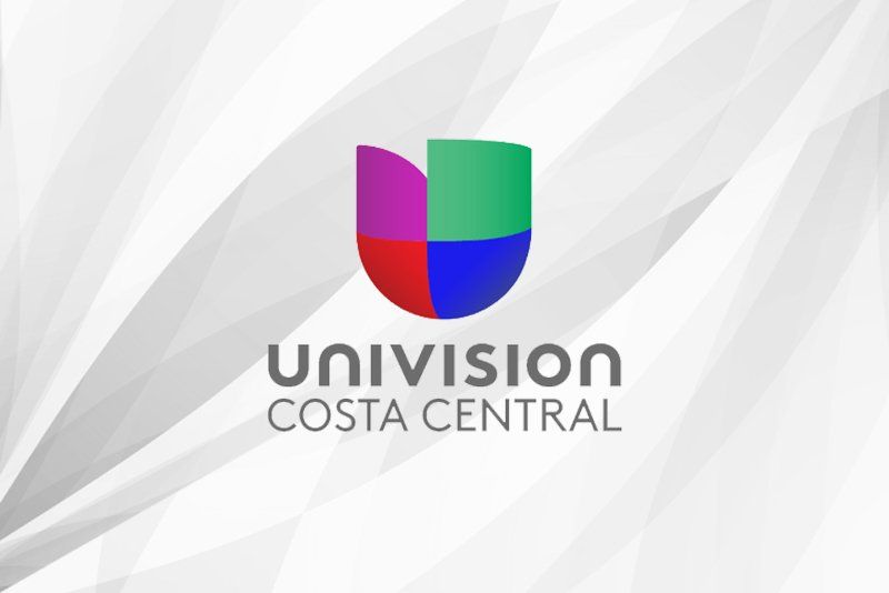 The univision costa central logo is on a white background.