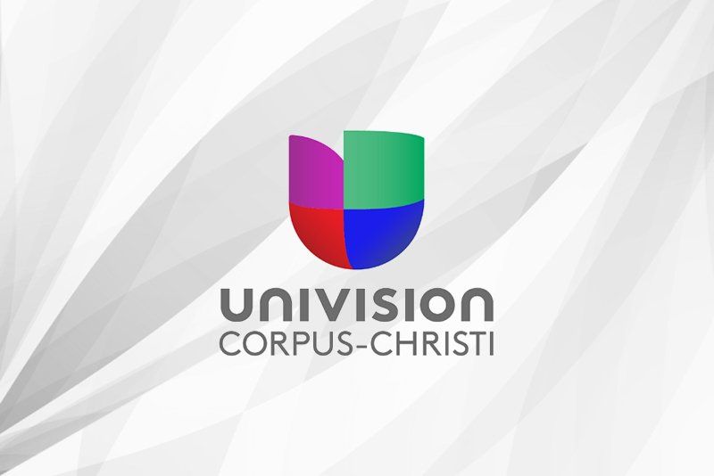 The univision corpus christi logo is on a white background.