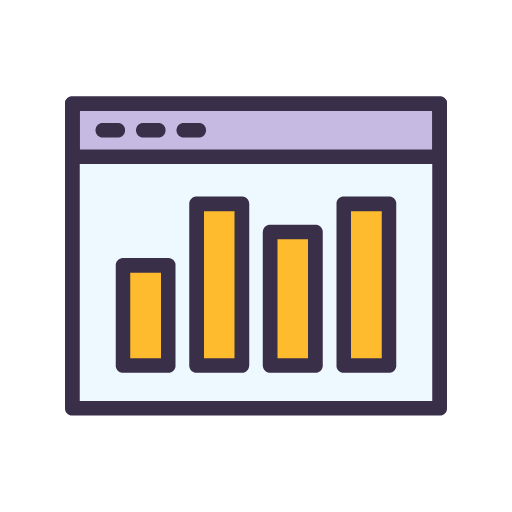 A computer screen with a graph on it.