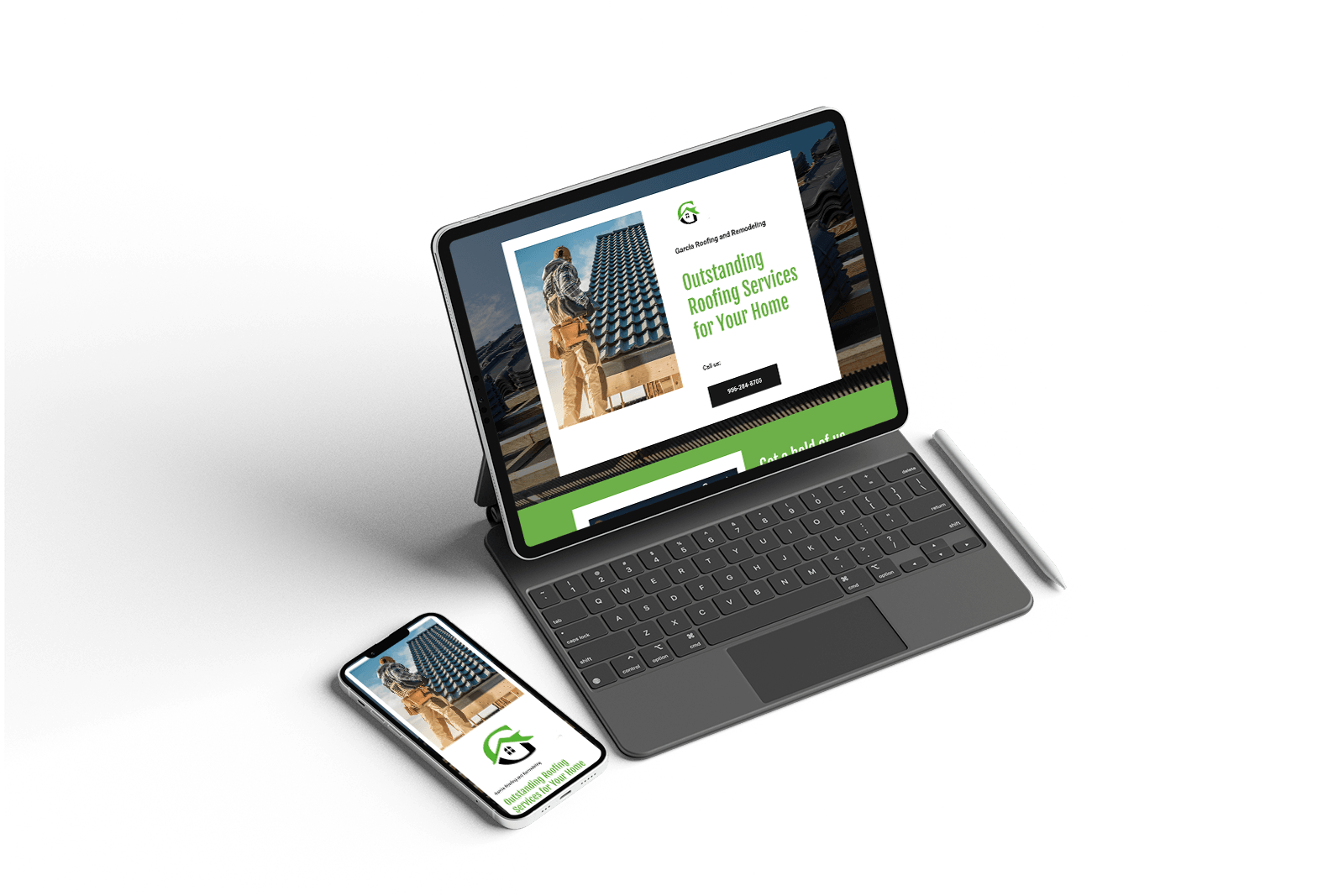 A laptop and a cell phone are sitting next to each other on a table.