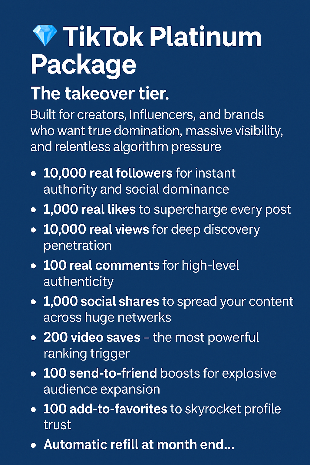 ? TikTok Platinum Package