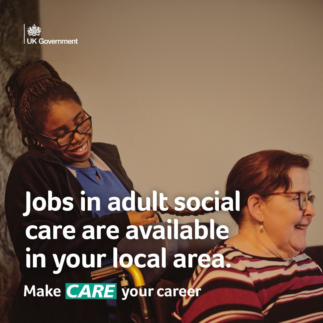photo for Make Care Your Career campaign featuring two young people