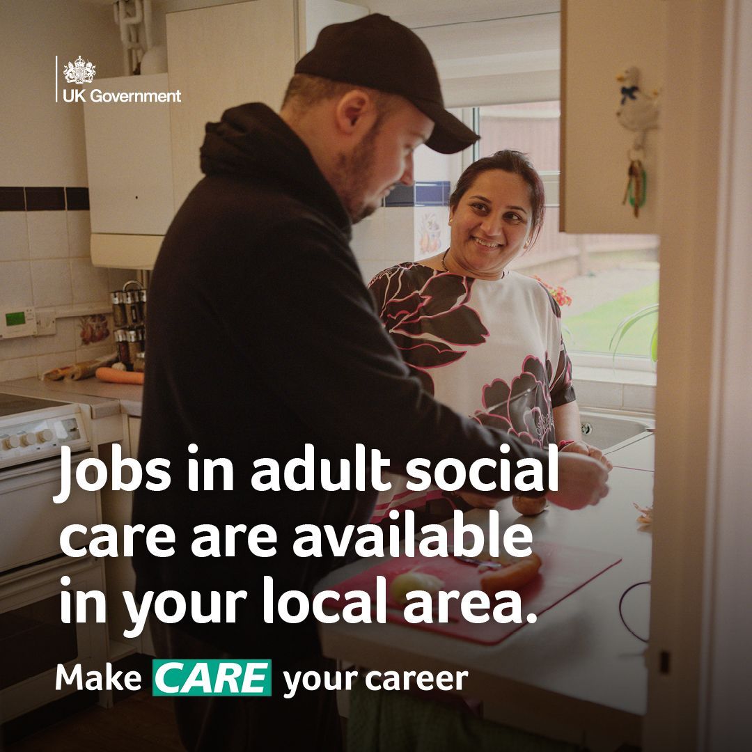 photo for Make Care Your Career campaign featuring two young people