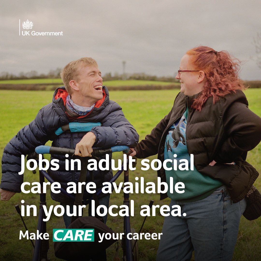 photo for Make Care Your Career campaign featuring two young people