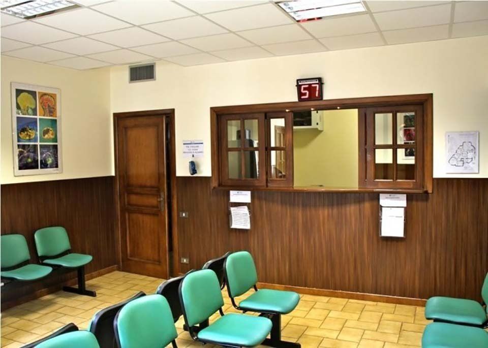 sala di ricevimento all'interno dello studio