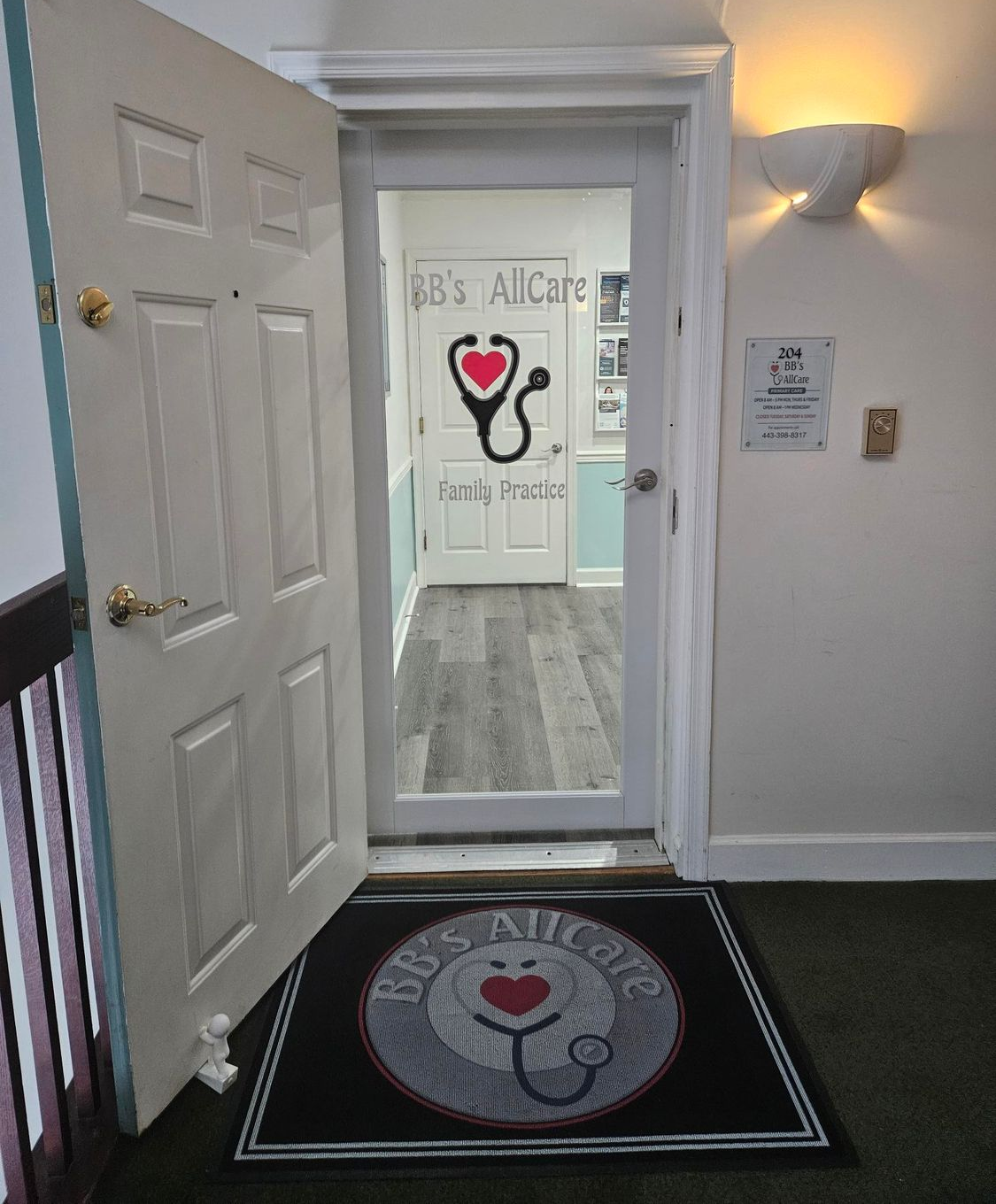 entrance on 2nd floor