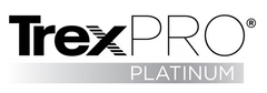 A silver sign that says platinum on a black background