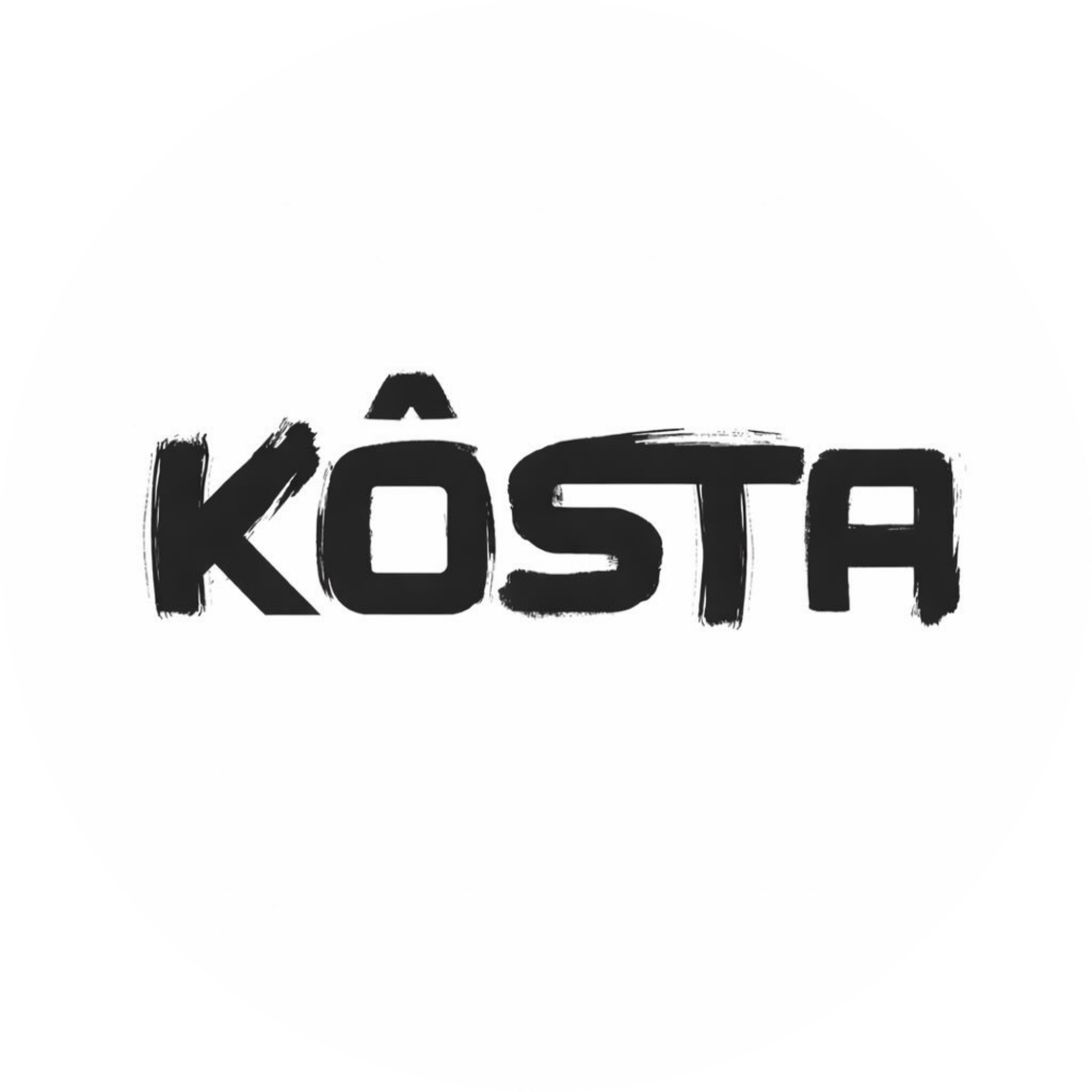 Kosta Izakaya restaurant logo in black and white.