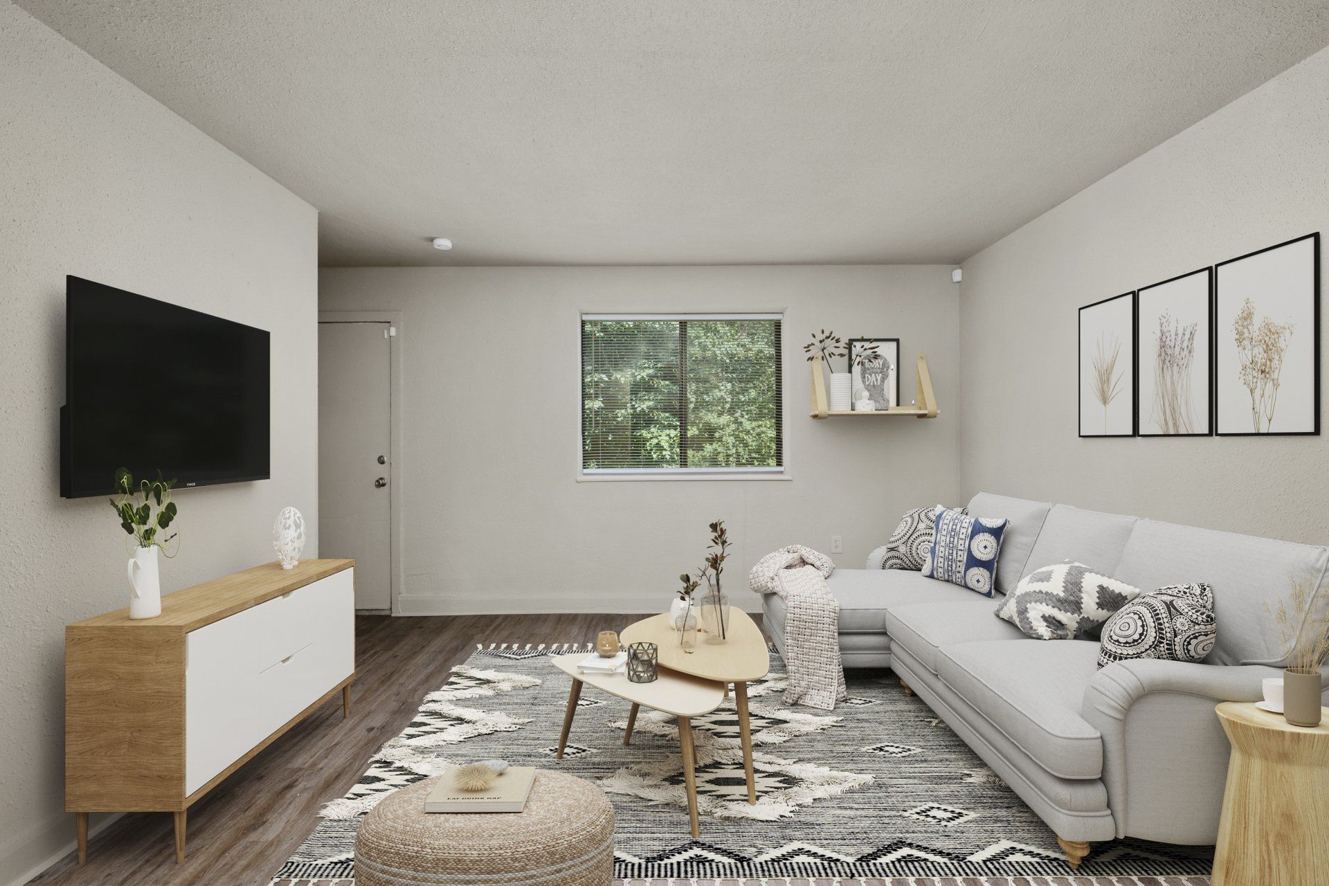 2 bedroom townhome amber terrace living room