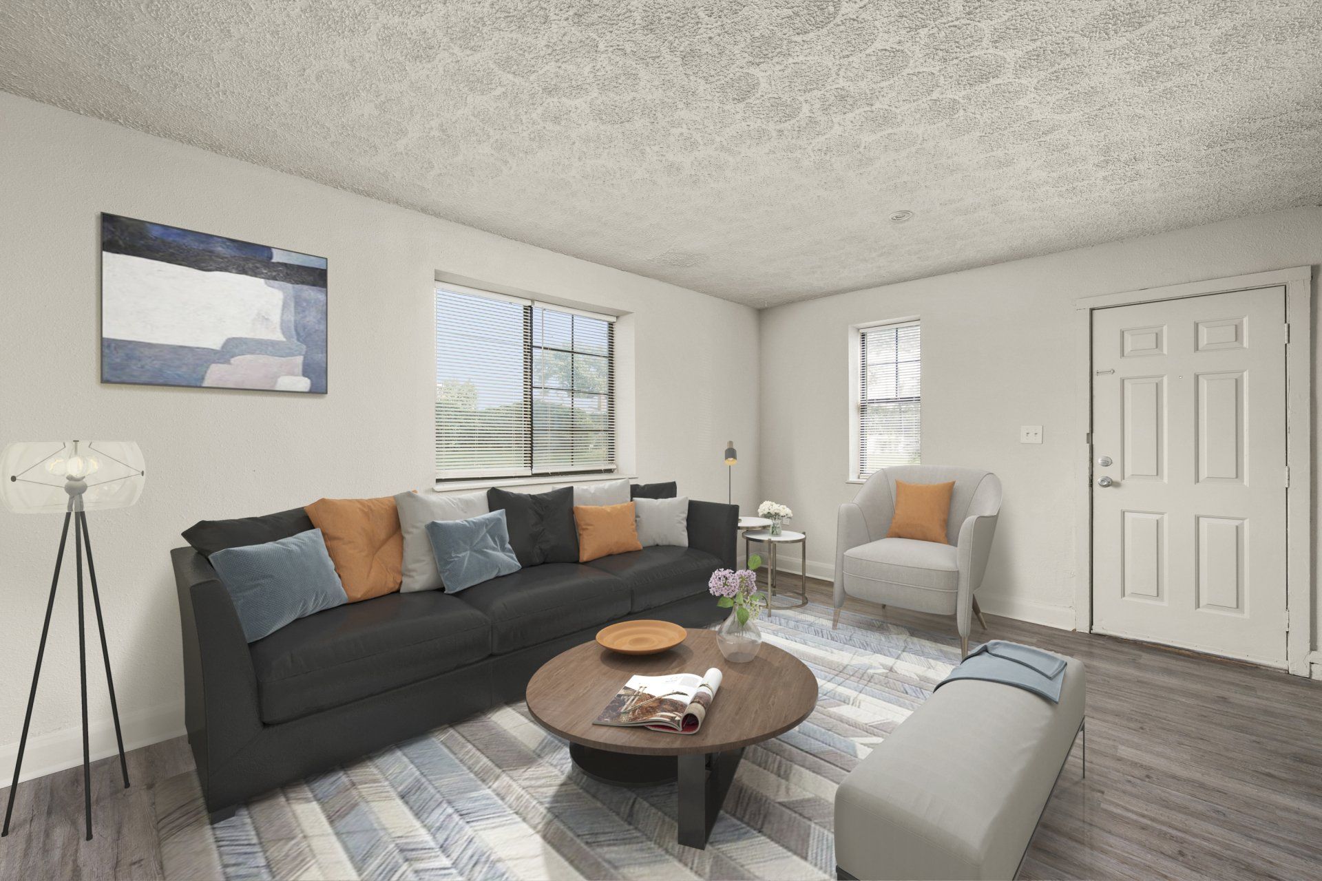 amber terrace 2 bedroom apartment living room