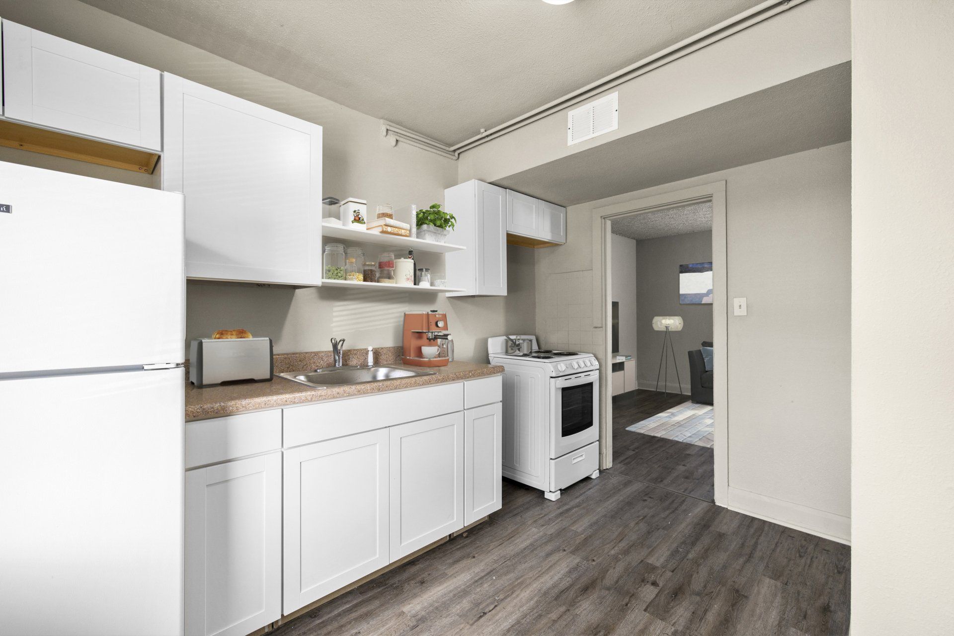amber terrace 2 bedroom apartment kitchen