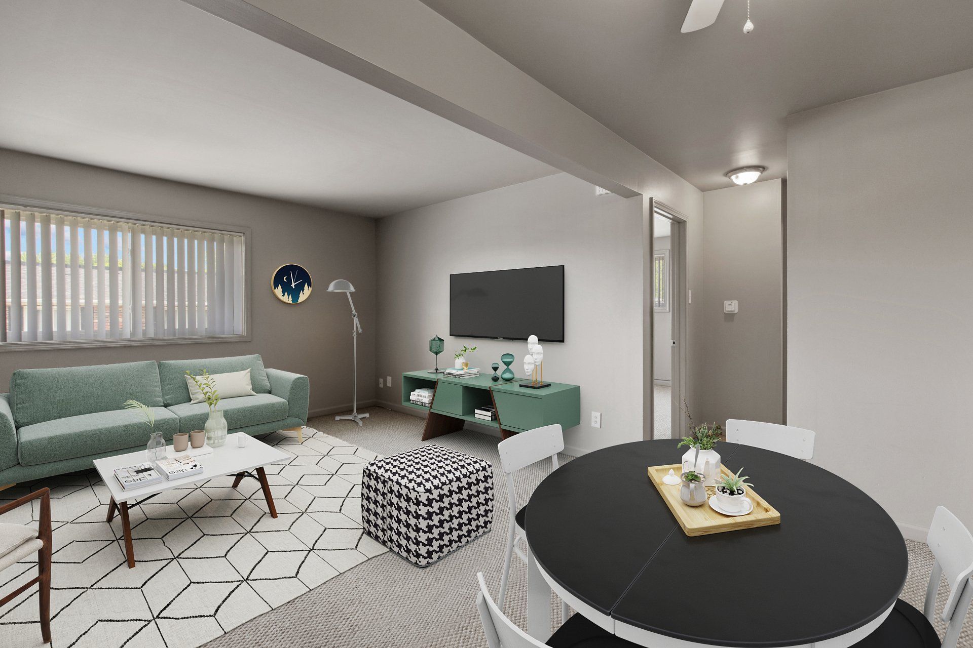 Teson Garden Apartments living room