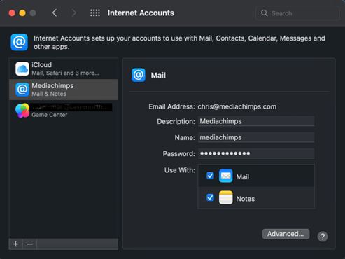 Apple Mail set up step 8