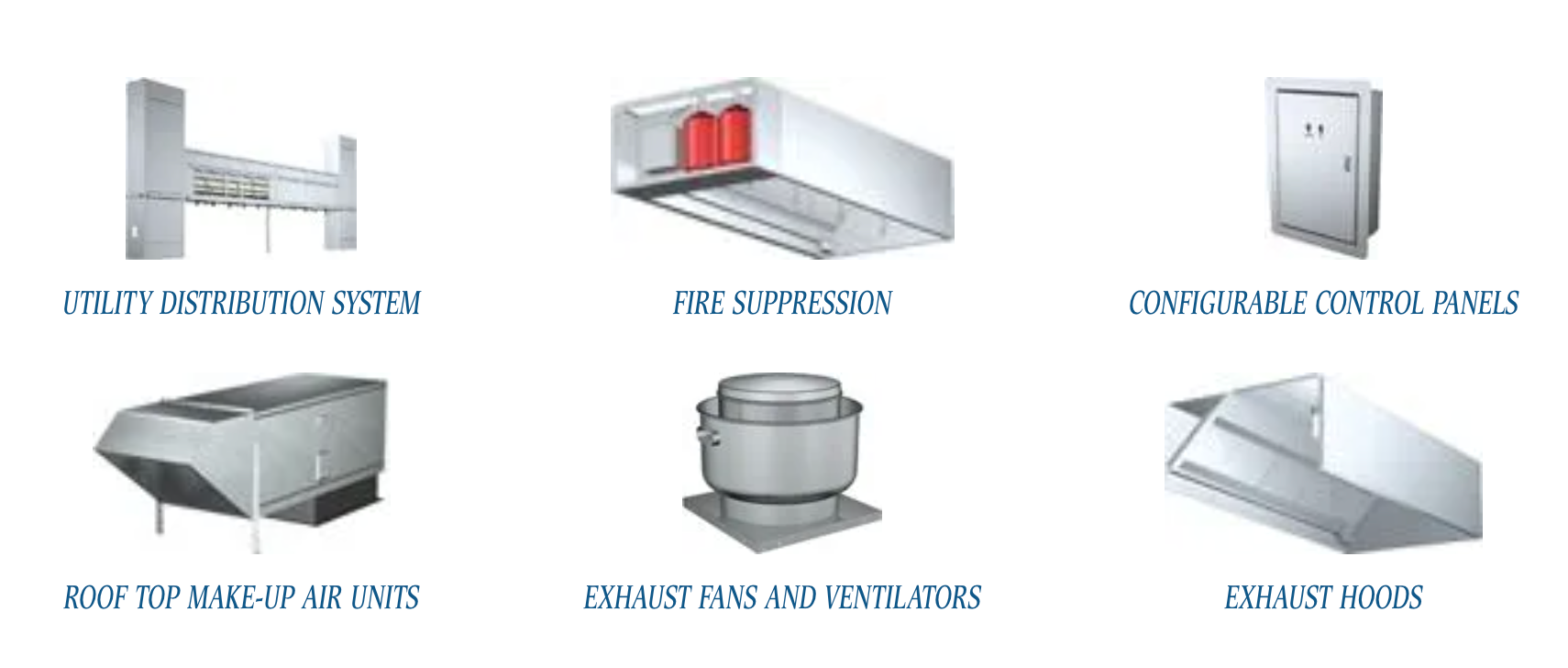 A picture of a variety of stainless steel appliances on a white background.