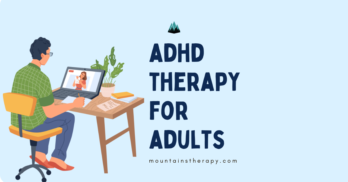 Adult ADHD counselor in a treatment session.