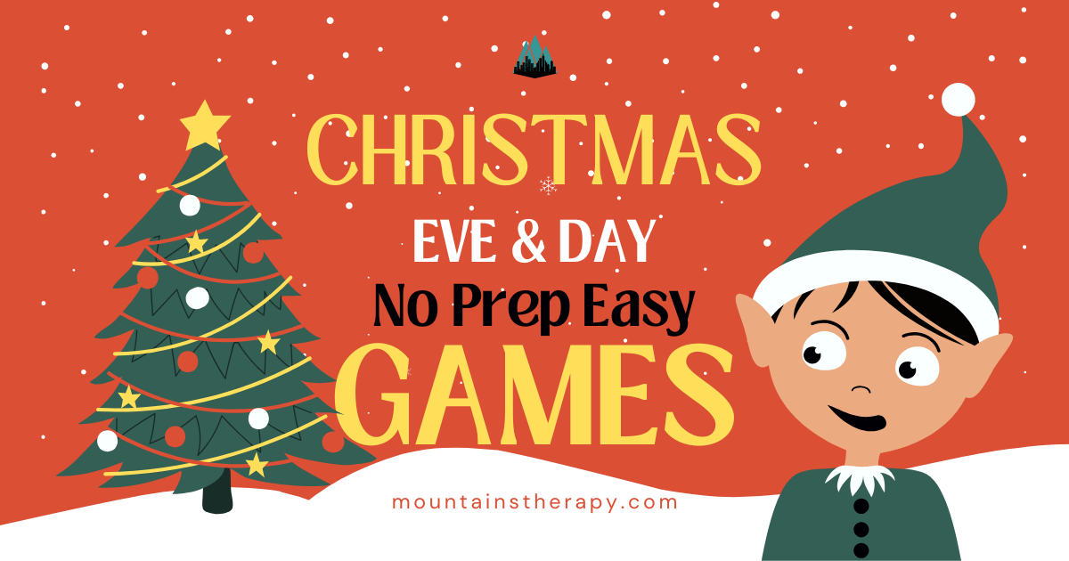 Read to find quick and easy no prep games for Christmas Eve and Christmas Day.