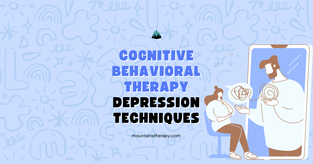 CBT counselor treating a client with depression.