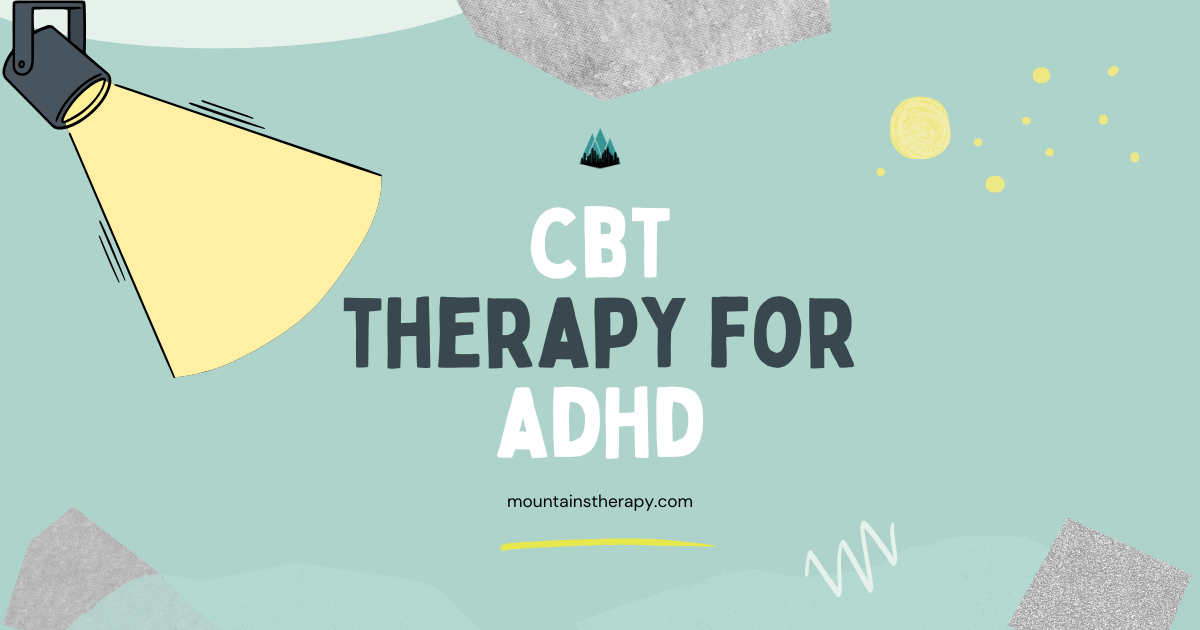 Counselor treating ADHD in a therapy session.