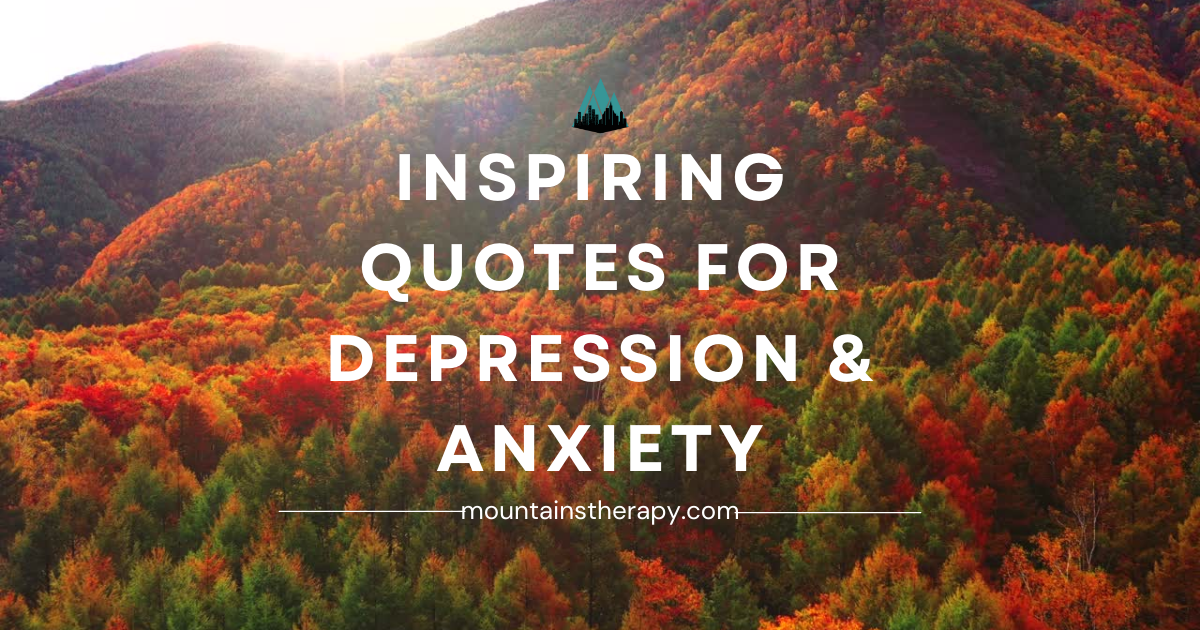 Autumn forest with text overlay: