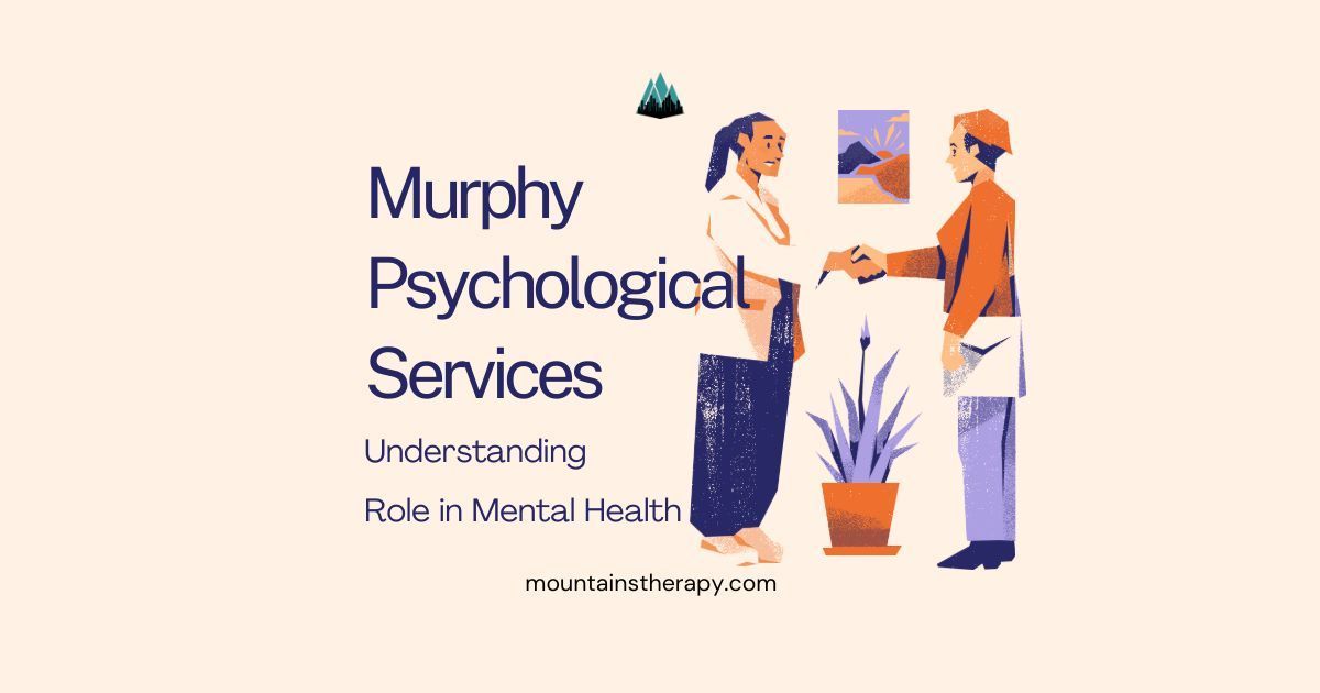 Two people shaking hands, logo: Murphy Psychological Services.