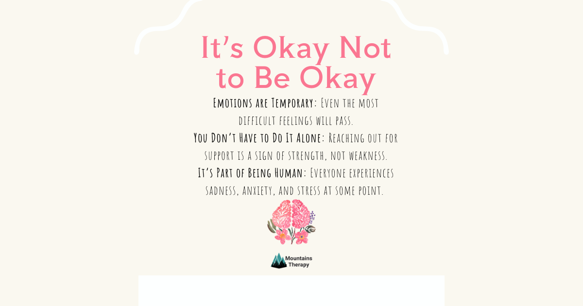 Read more about how it's okay not to be okay with act and minfulness.