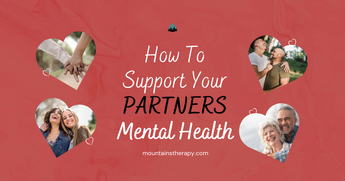 Counselor helping partner's mental health.