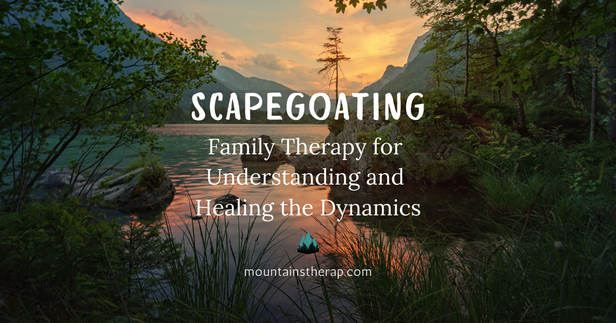 Text overlayed on a serene landscape of lake and mountains, reading 