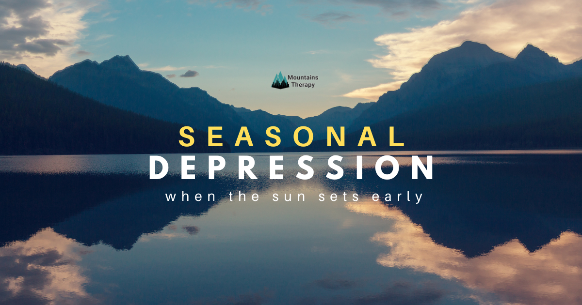mountain sunset seasonal depression
