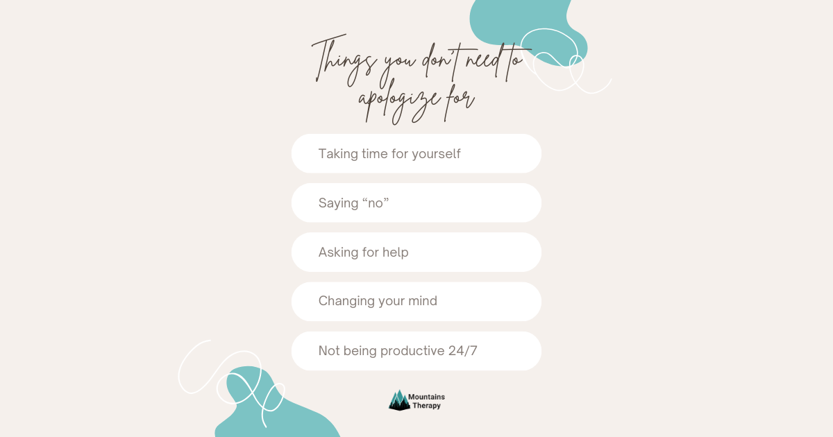 List of things you don't need in counseling.