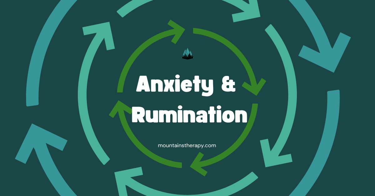 A counselor treating anxiety and rumination with the client.