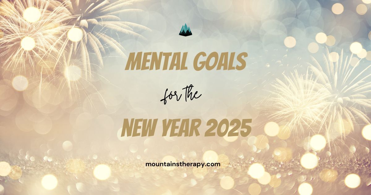 Person setting and achieving mental goals with a counselor.