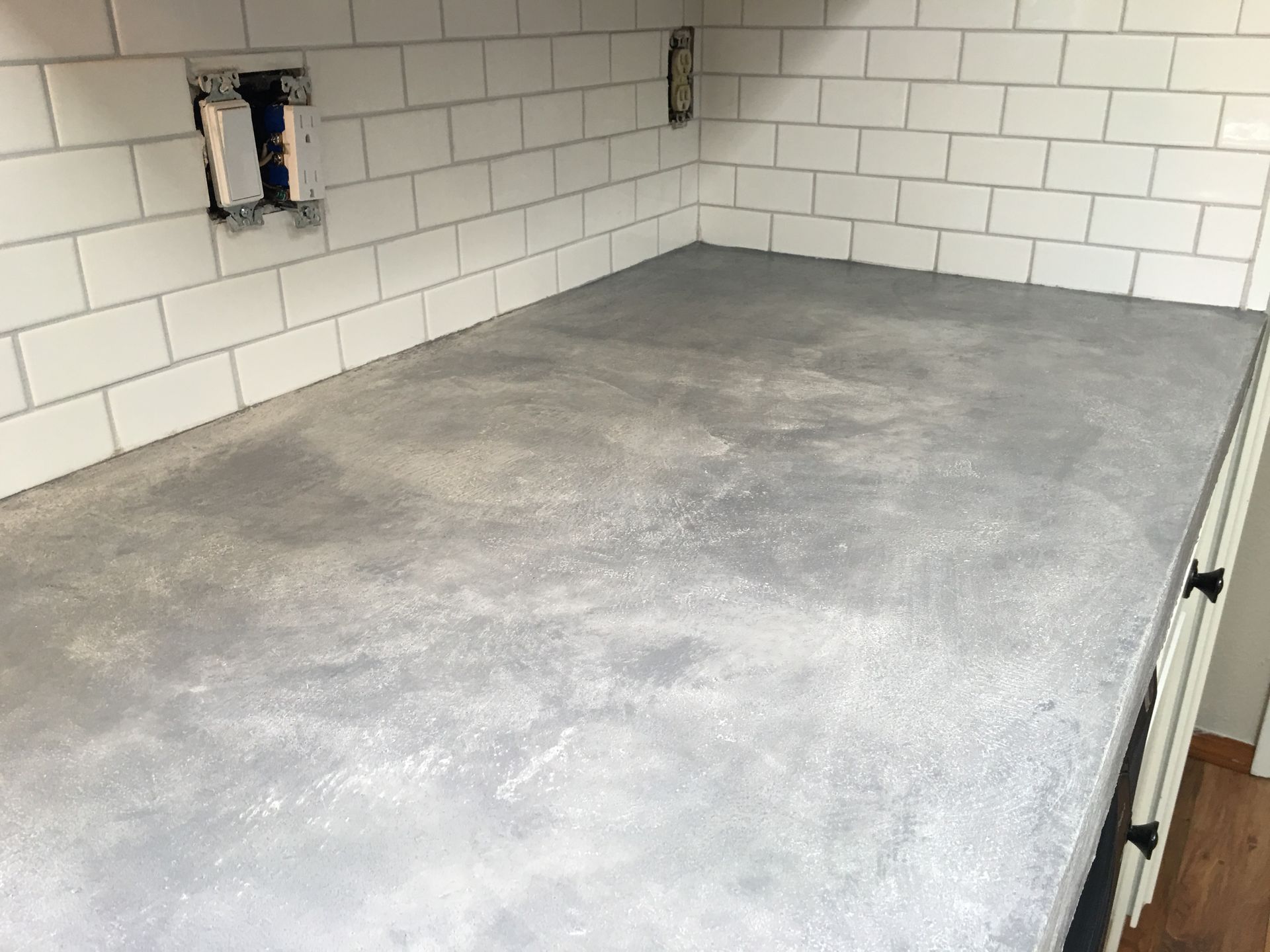 Microcement wall Oregon