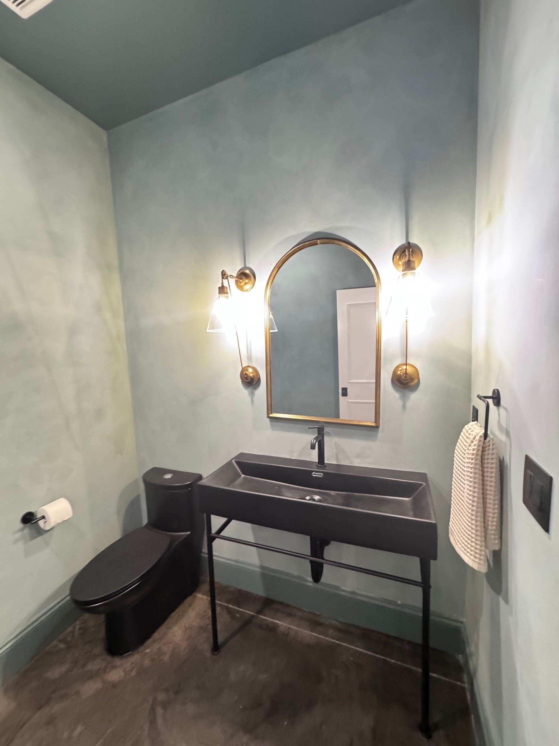 Lime wash feature wall Oregon