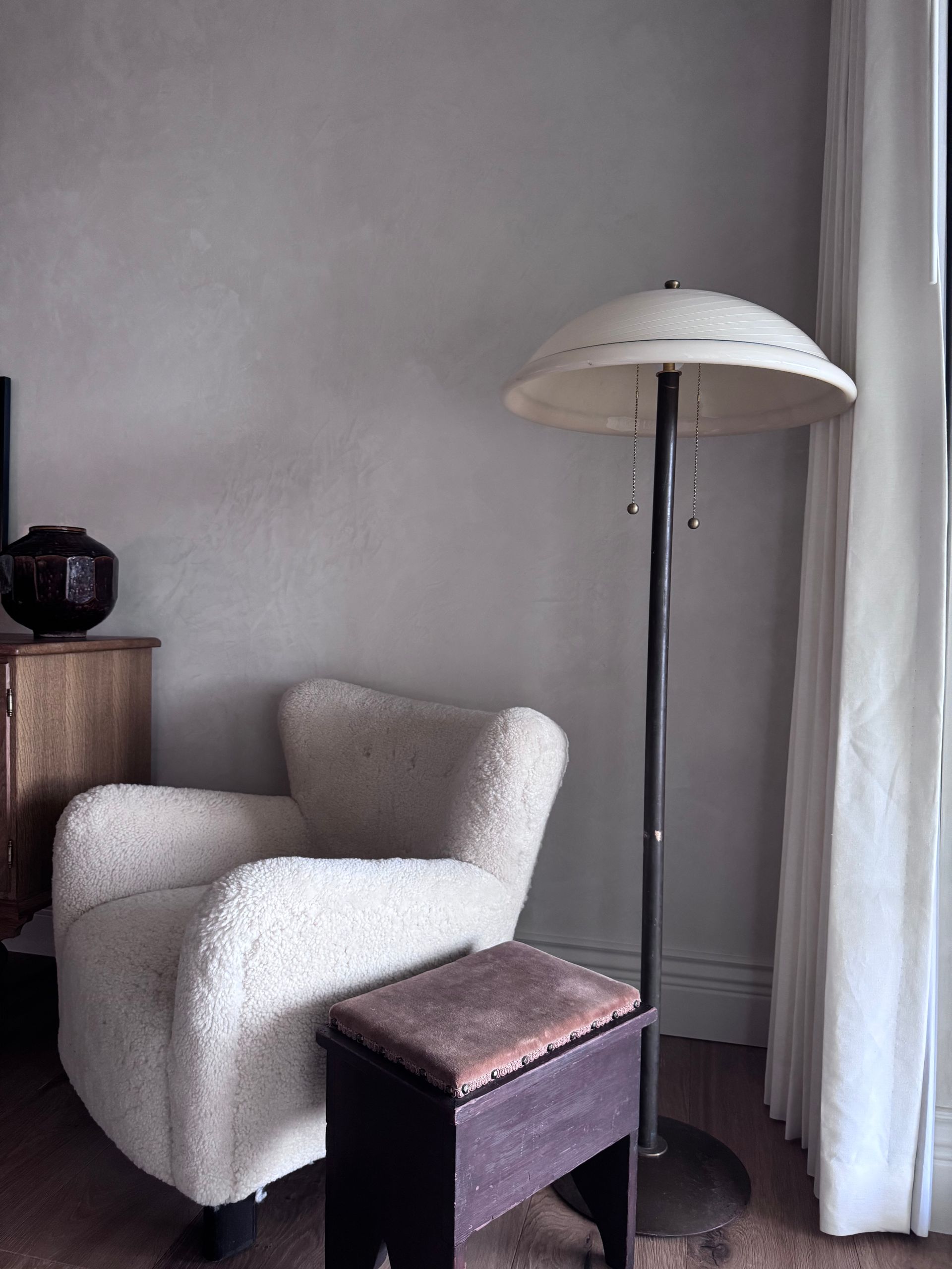 Venetian plaster warm tones