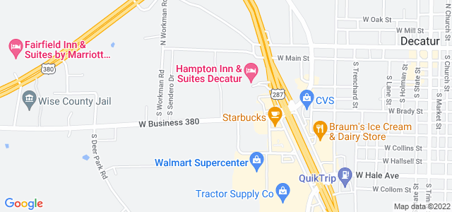 Map of business location