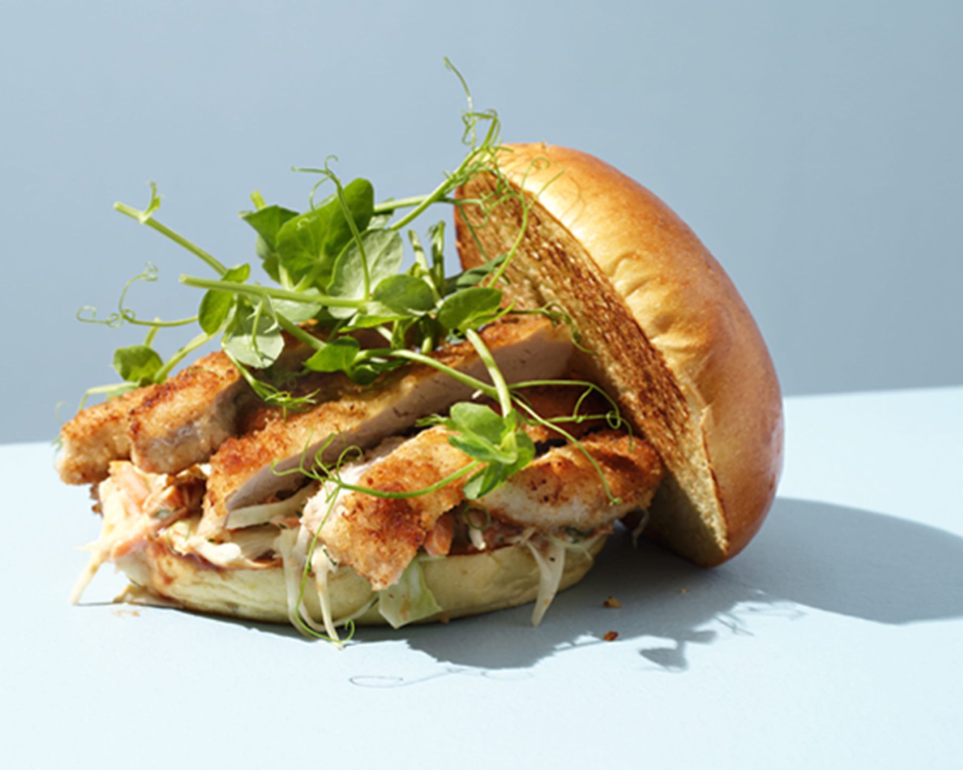 Hamburger artisanal au poulet by Burger Choice Uccle avec livraison Uber Eats