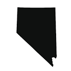 A black silhouette of the state of Florida on a white background.