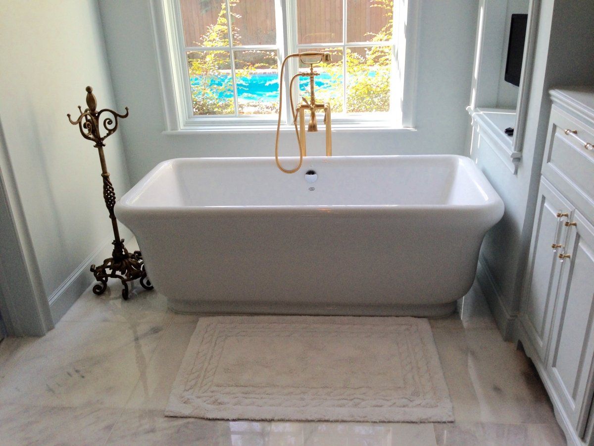 White Bathtub — Bellaire, TX — All American Tile & Remodeling Roofing & Renovation