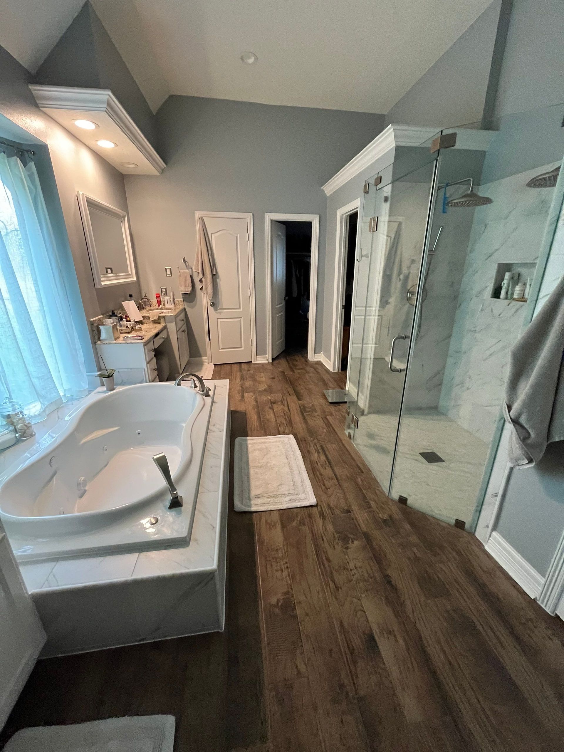 Elegant Bathroom — Bellaire, TX — All American Tile & Remodeling Roofing & Renovation