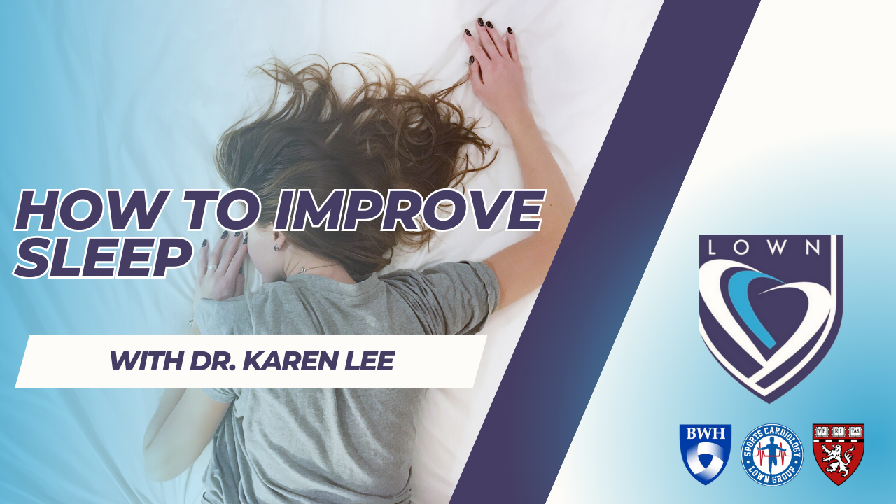 A poster for how to improve sleep with dr. karen lee