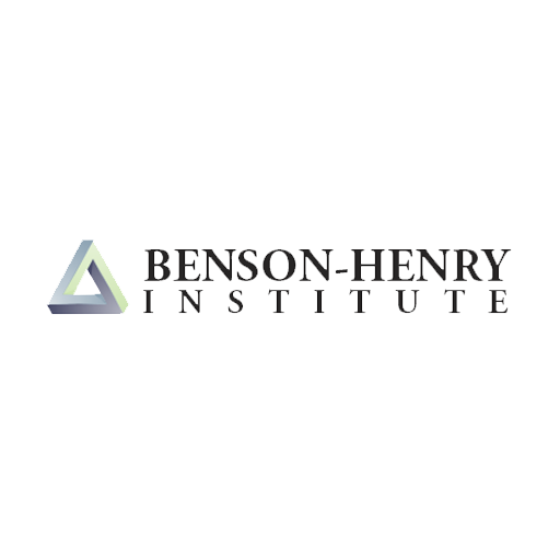 The benson henry institute logo has a triangle on it