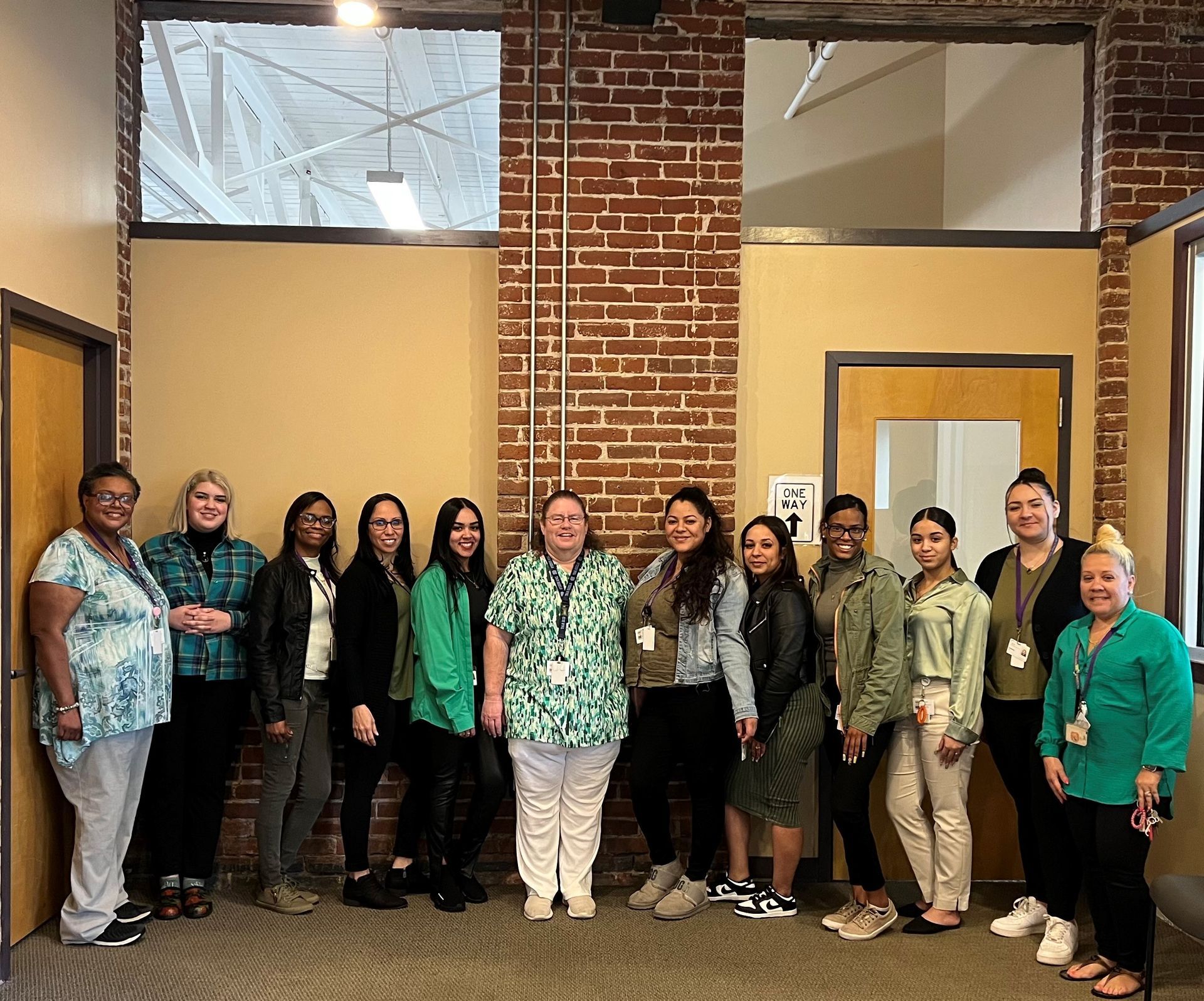 BHN staff wearing green for mental health awareness month