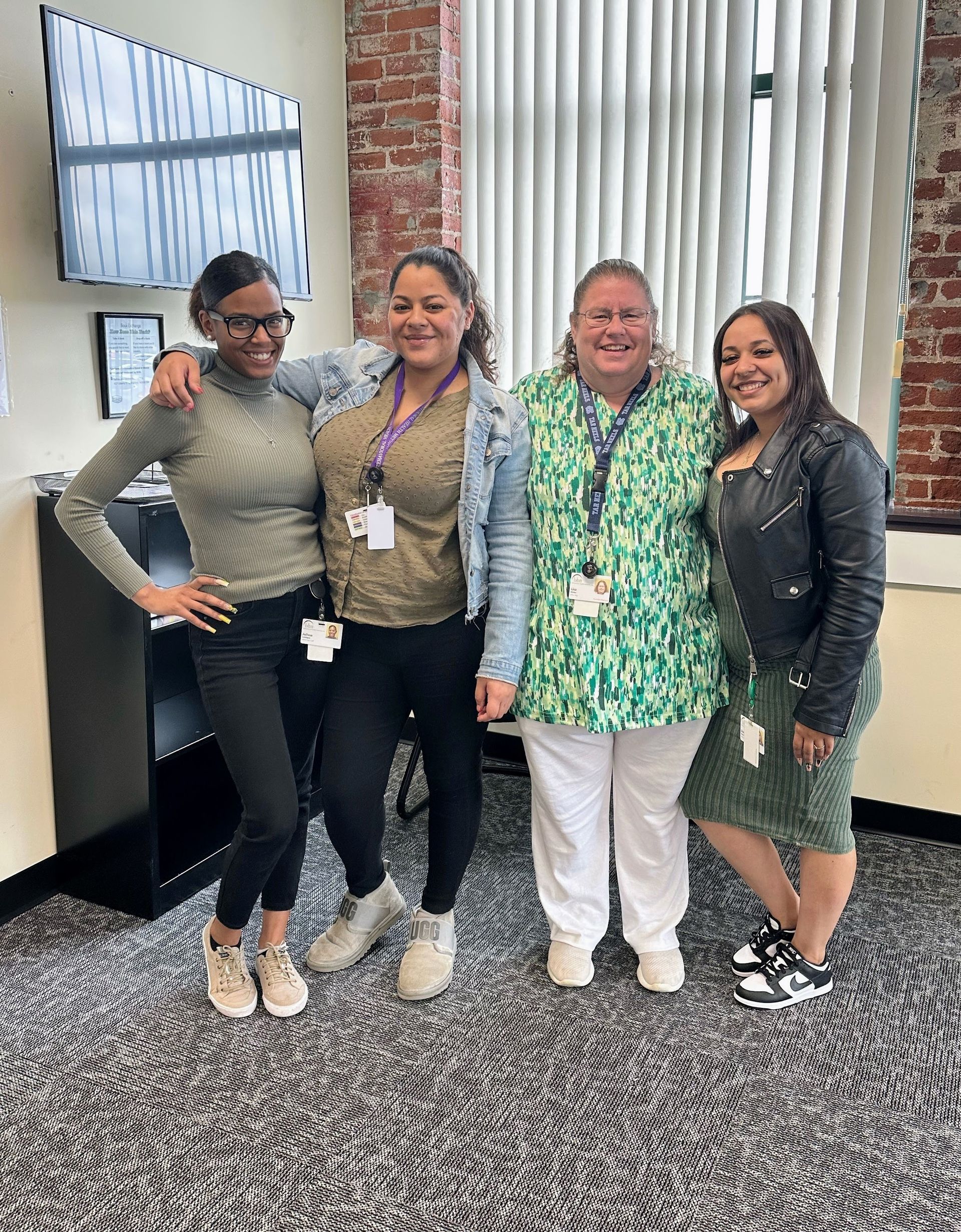 BHN staff wearing green for mental health awareness month