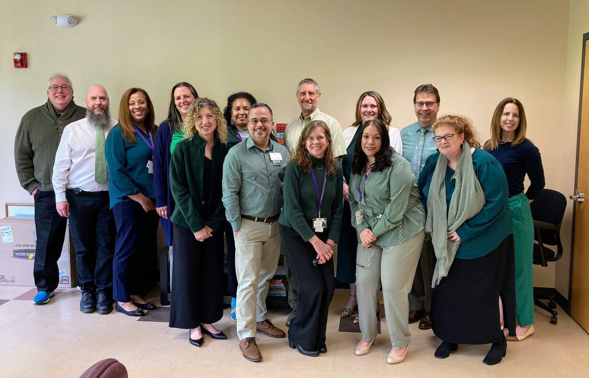 BHN staff wearing green for mental health awareness month