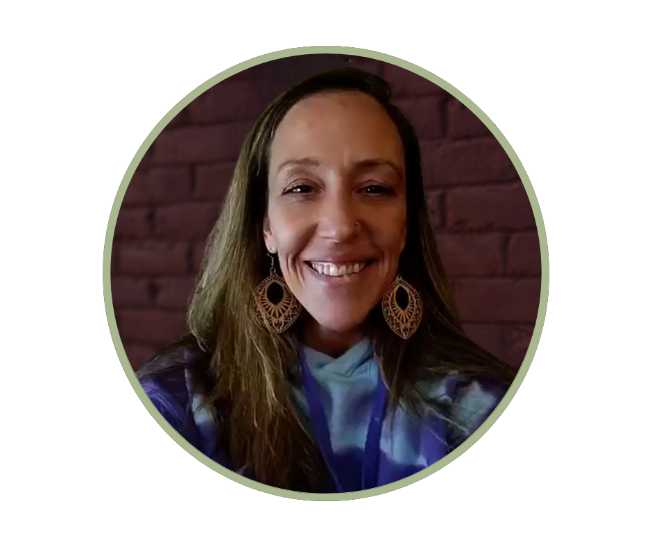 Jenn Sweeney, Lead Intake Coordinator, Central Intake, framed in a circular portrait against a brick wall.