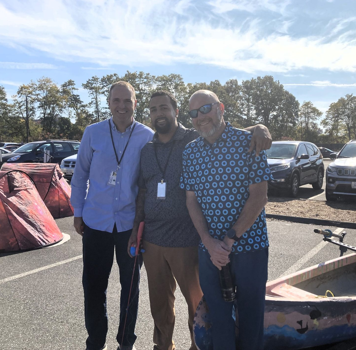 Staff posing at the event