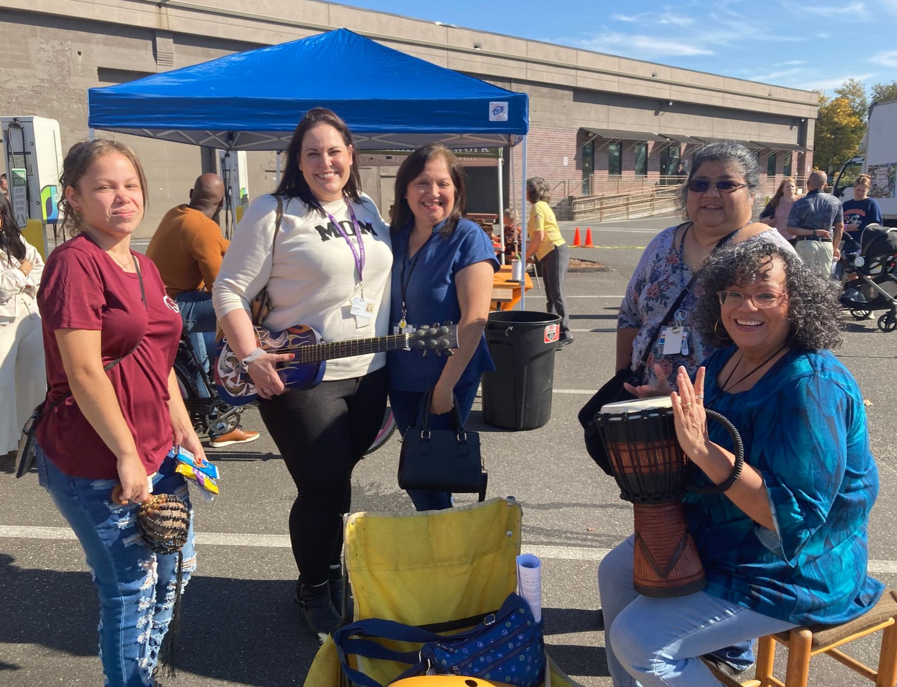 BHN team members playing music together at the Fall Celebtation