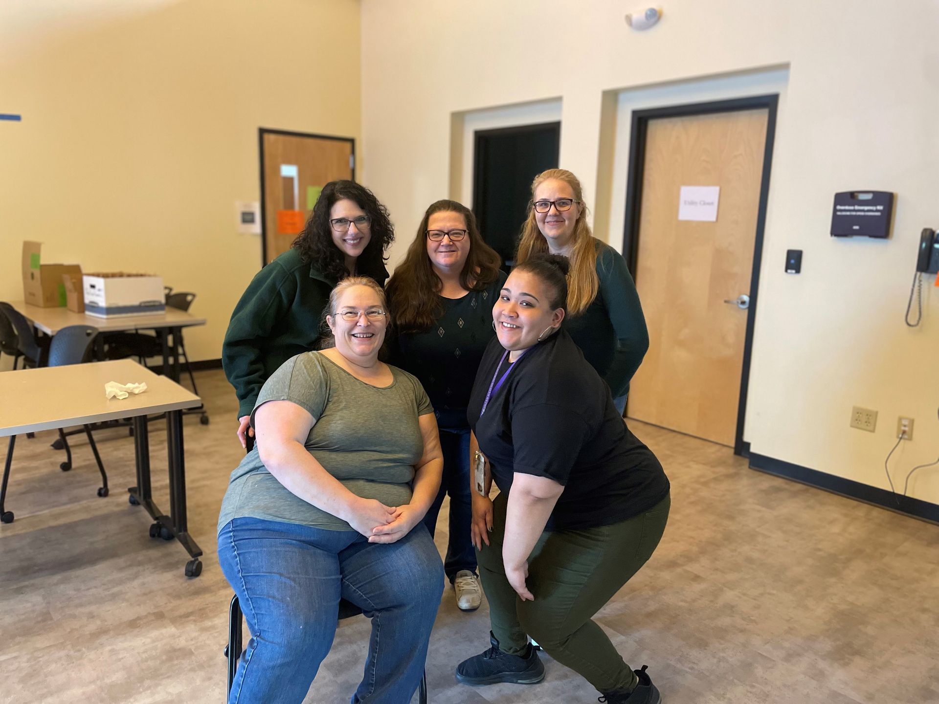 BHN staff wearing green for mental health awareness month